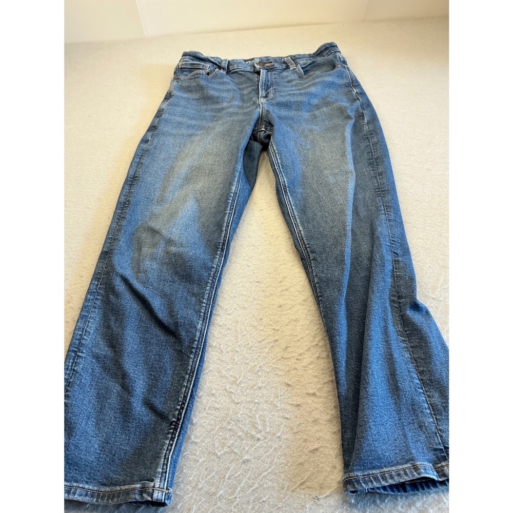 American Eagle Jeans Medium Wash Straight Leg Denim Blue Womens 10 Casual